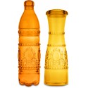 set bottiglia arancio & caraffa giallo