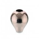 glamour vaso decoro cipria specchiato h 25 cm