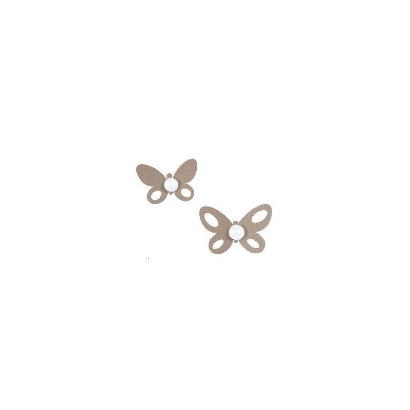 set gancio butterfly beige