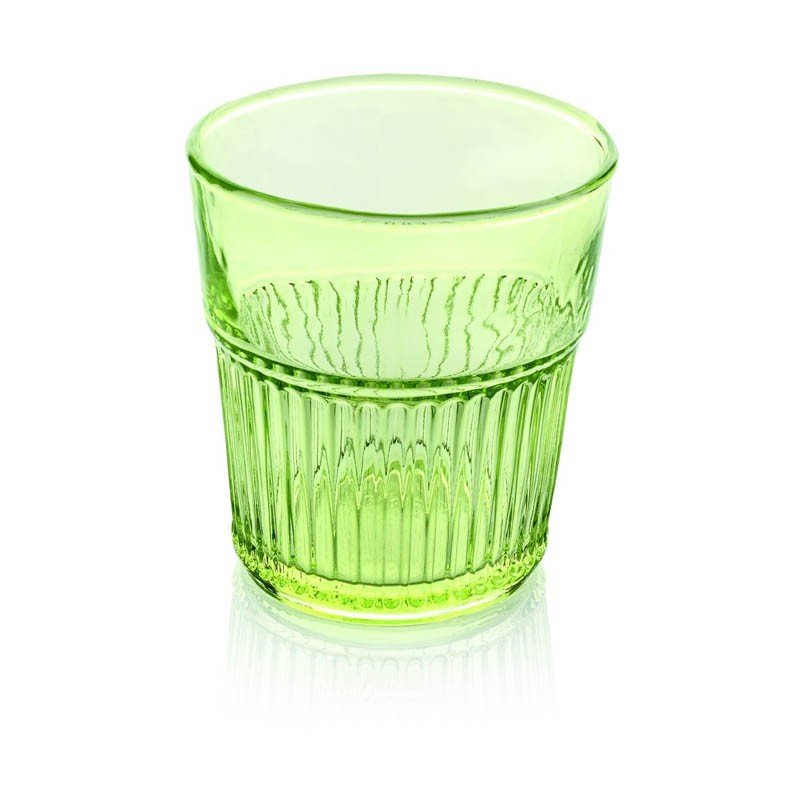 industrial chic set 6 pezzi bicchiere acqua verde aci