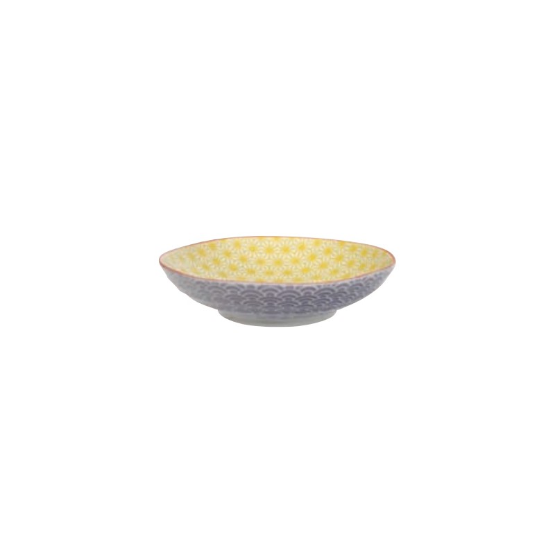 star wave piatto pasta 21x5.2cm giallo viola