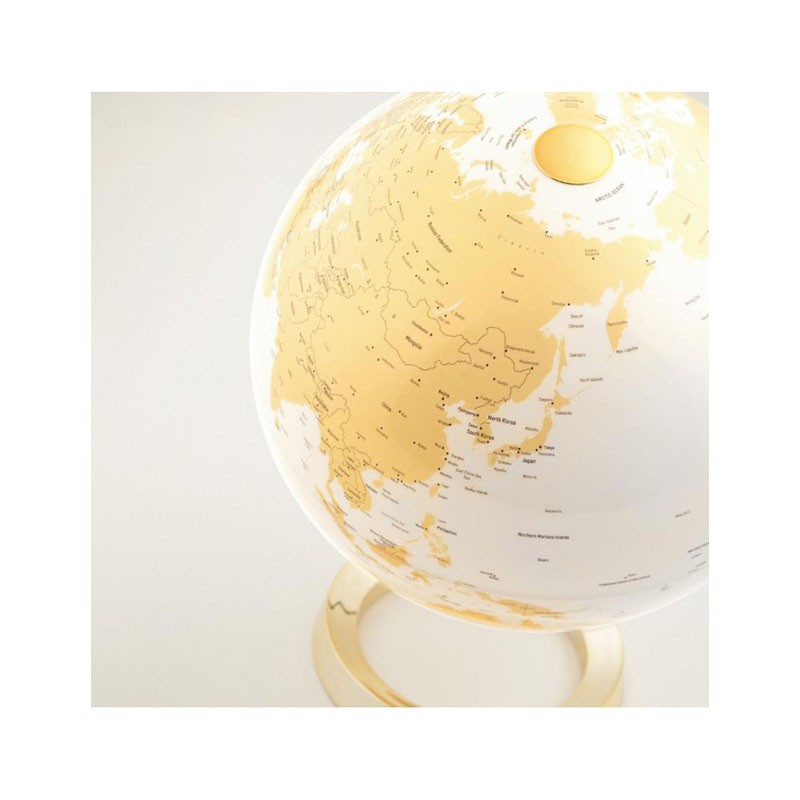 lampada mappamondo oro 30cm