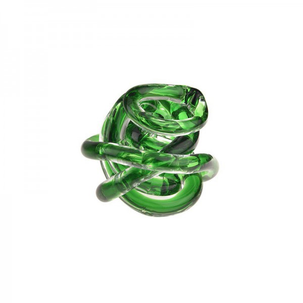 Bomboniera nodo dell'amore verde 8cm