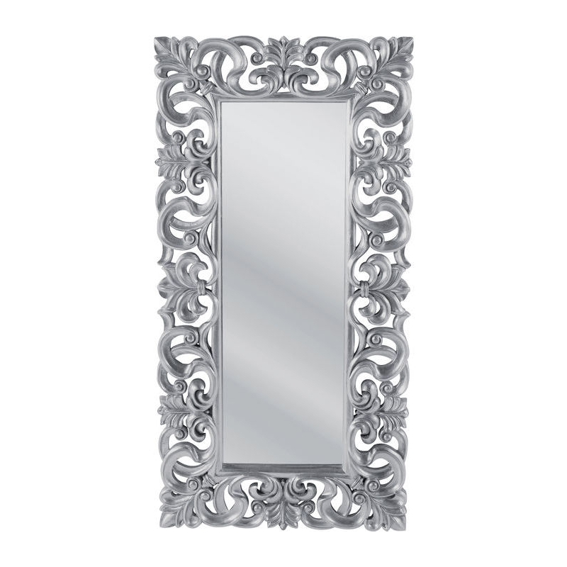 specchio italian baroque silver 180x90