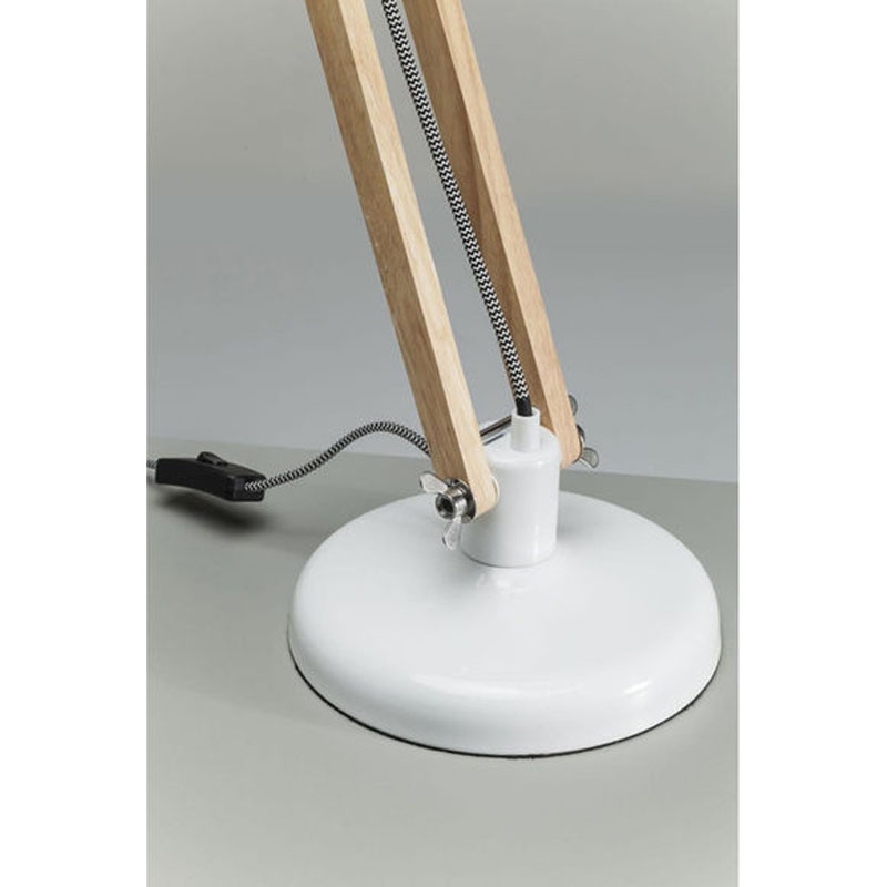 lampada da tavolo work station bianco