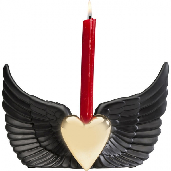 porta candela flying heart