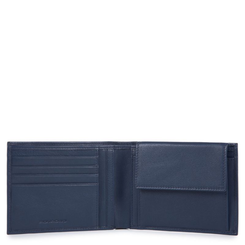 Confezione regalo portafoglio e cintura blu