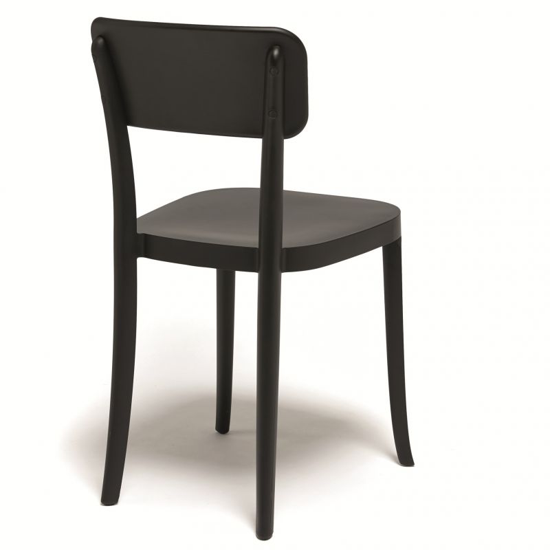 Coppia di sedie nere K. Chair