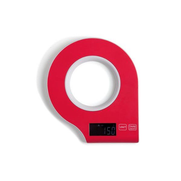 bilancia  digitale rossa frisbee
