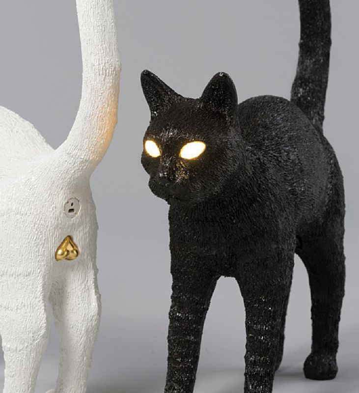 Lampada gatto - Lampade di sale artigianali