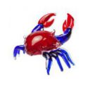 figura decorativa ocean crab