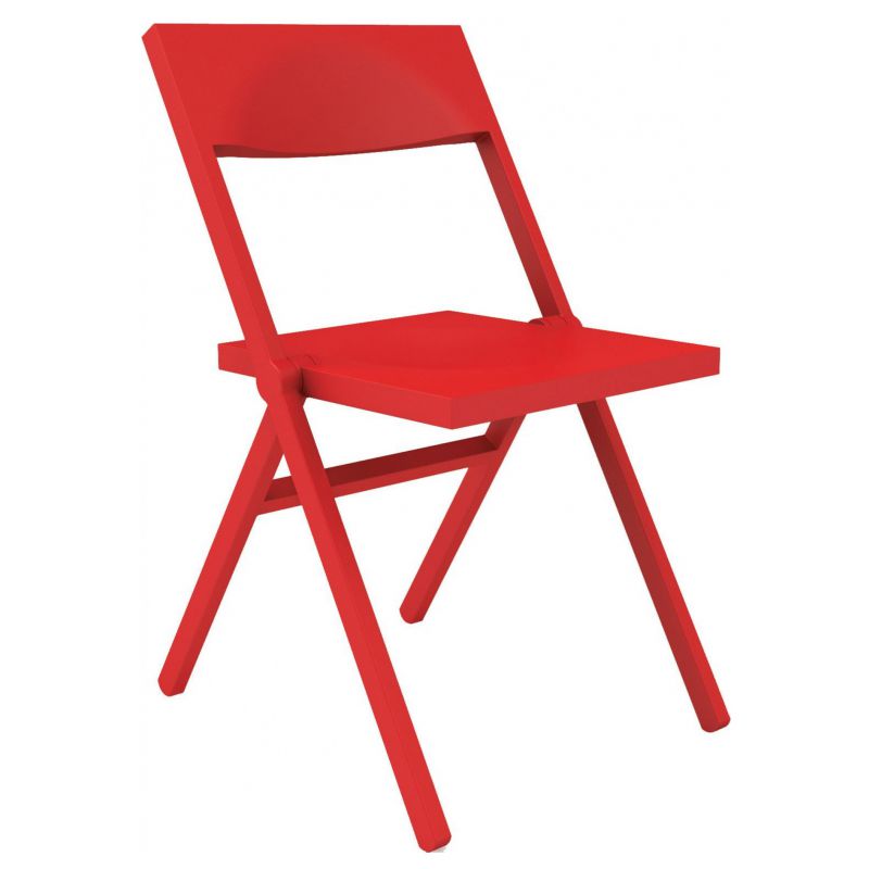 sedia rossa moderna pieghevole Piana
