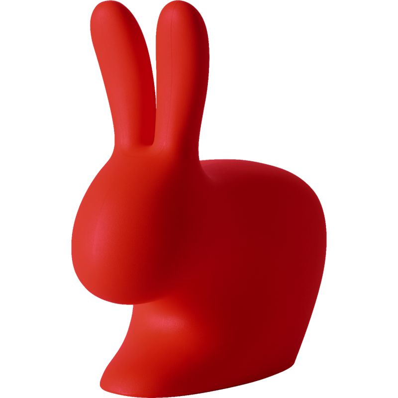 Sedia rossa coniglio Rabbit chair