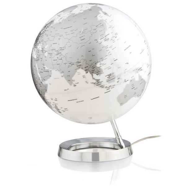 lampada mappamondo silver 30cm