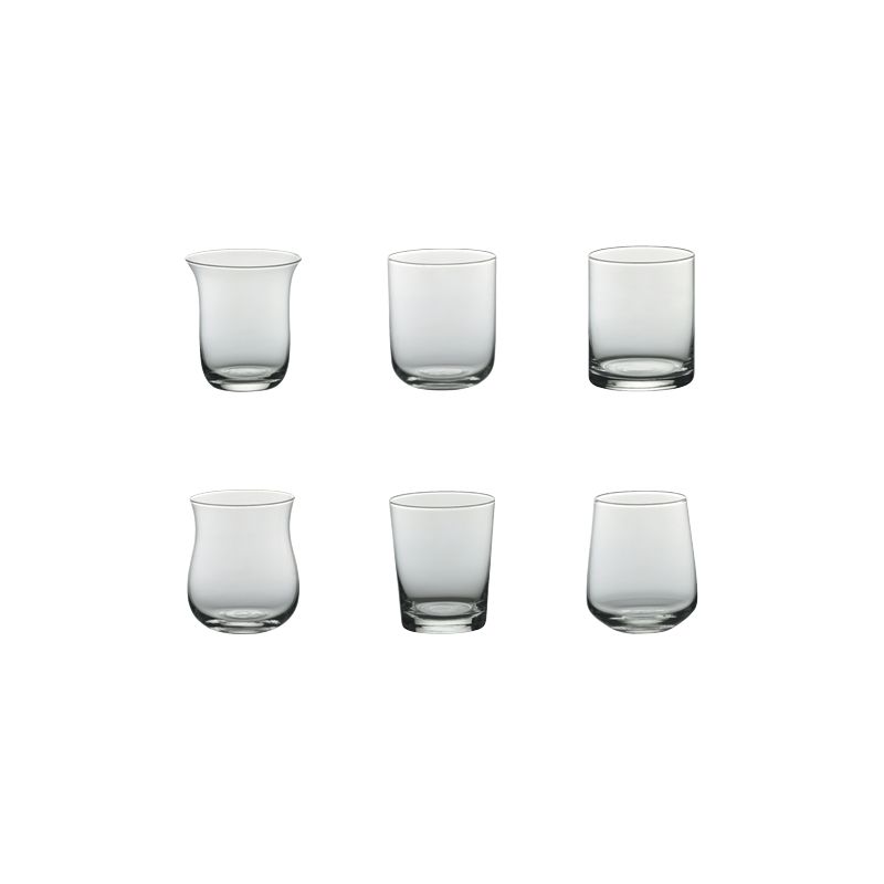 Set 12 bicchieri trasparenti Diseguale