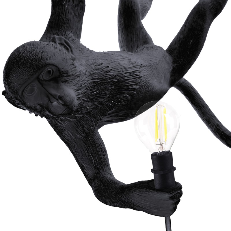 lampadario da esterno swing nero monkey lamp
