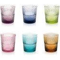 set 6 bicchieri acqua colorati speedy