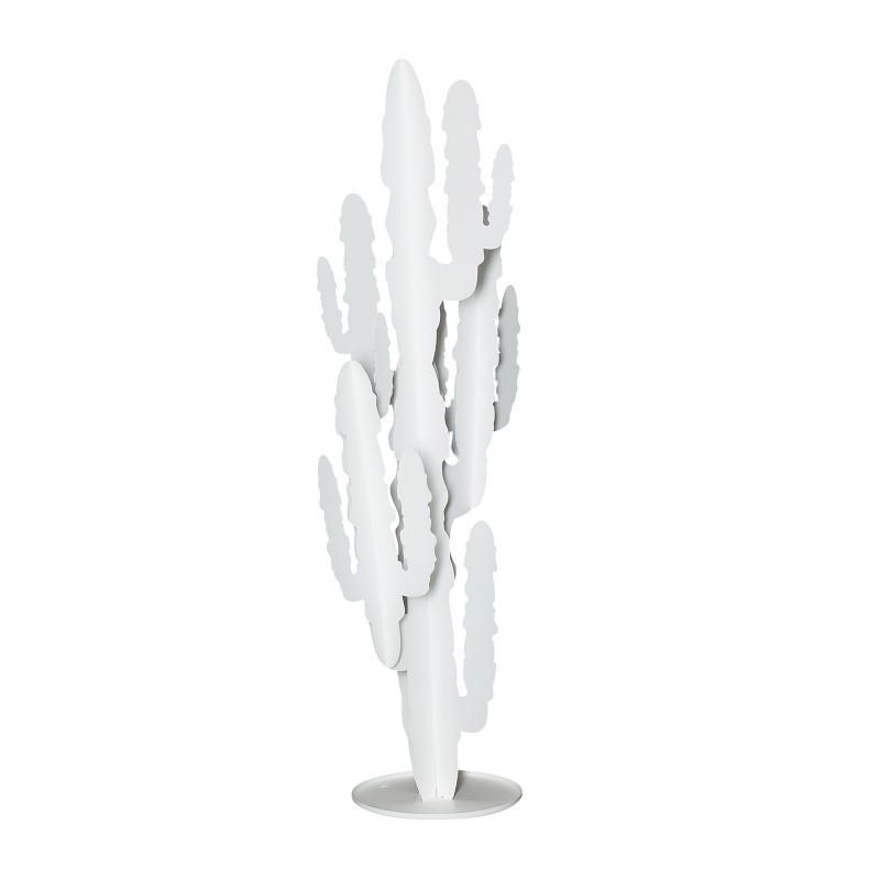 pianta cactus bianca 40cm