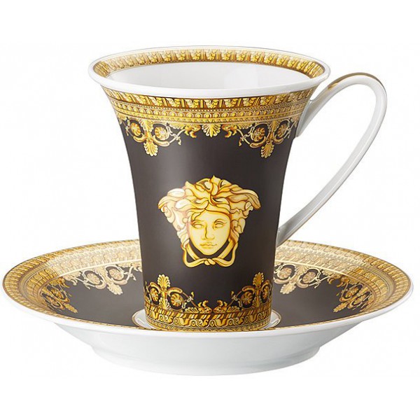 Set 6 tazze da caffè Baroque Nero