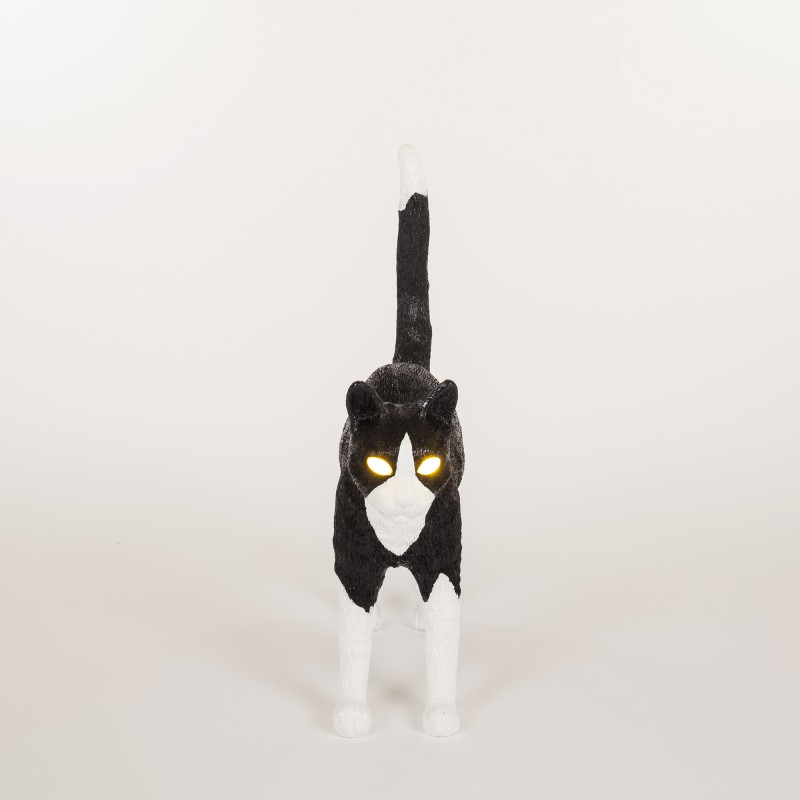 Lampada gatto bianco e nero Jobby the cat lamp