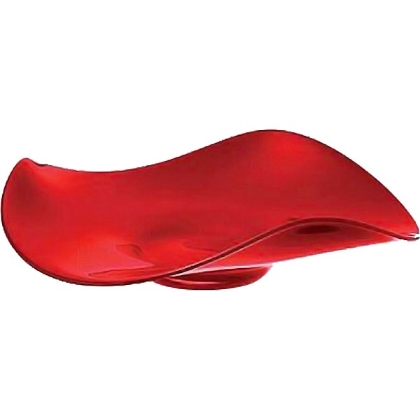 centrotavola rosso wave 40cm