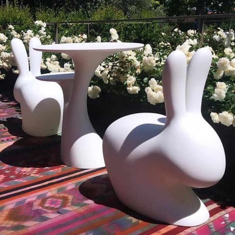 Sedia bianca coniglio Rabbit chair