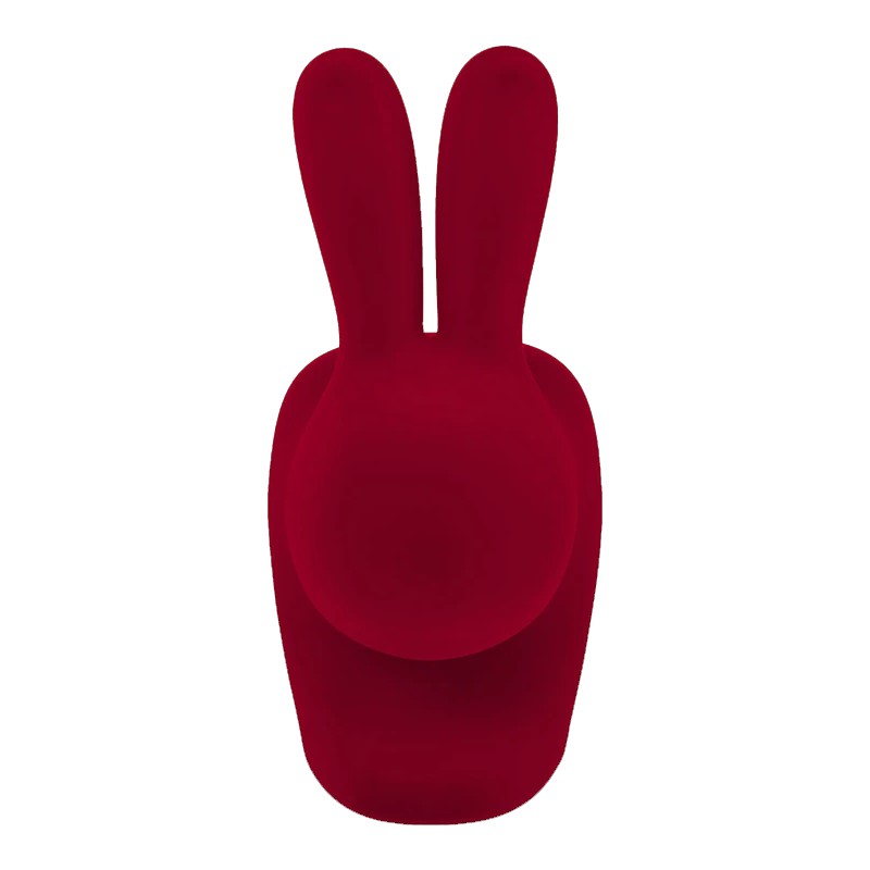 Sedia grande red Velvet Rabbit chair