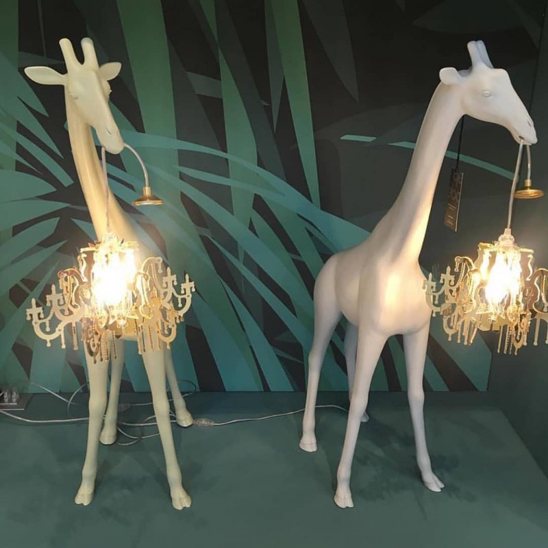 Lampada giraffa bianca Giraffe in Love 100cm