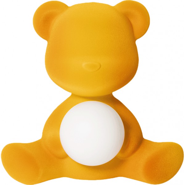 Lampada ricaricabile gialla velvet teddy