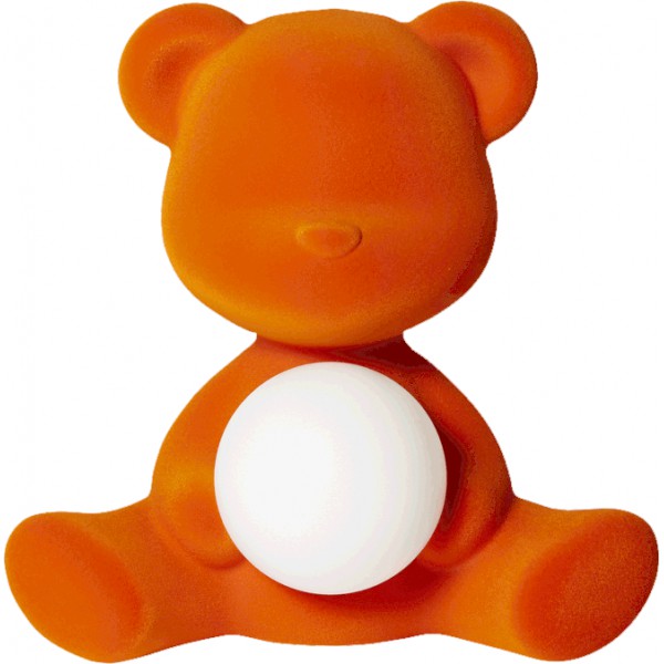 Lampada ricaricabile arancione velvet teddy