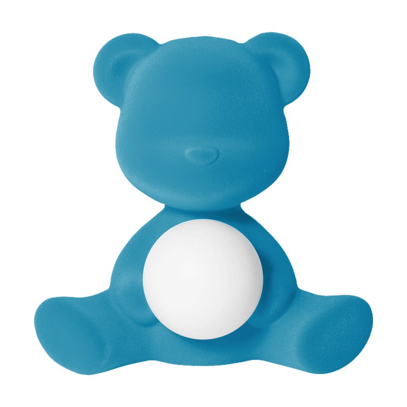 Lampada ricaricabile azzurro velvet teddy