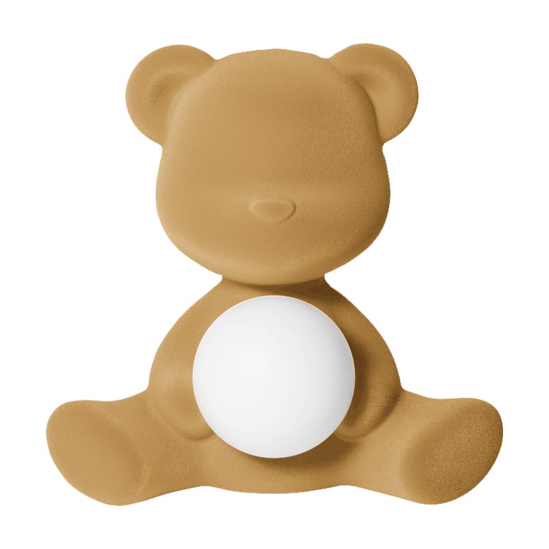 Lampada ricaricabile beige velvet teddy