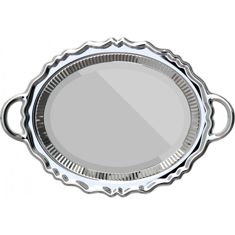 Specchio Plateau Miroir silver