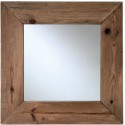 Specchio quadrata country in legno
