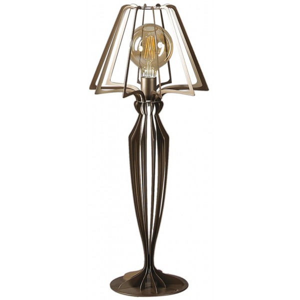 lampada minerva da tavolo bronzo 33cm