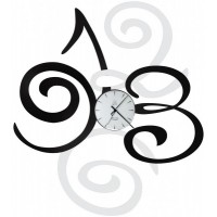 orologio filomena nero bianco 80cm