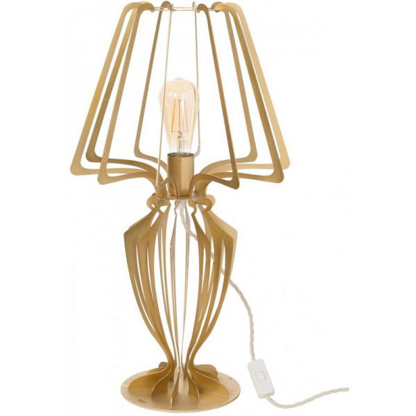 lampada minerva da tavolo oro 33cm