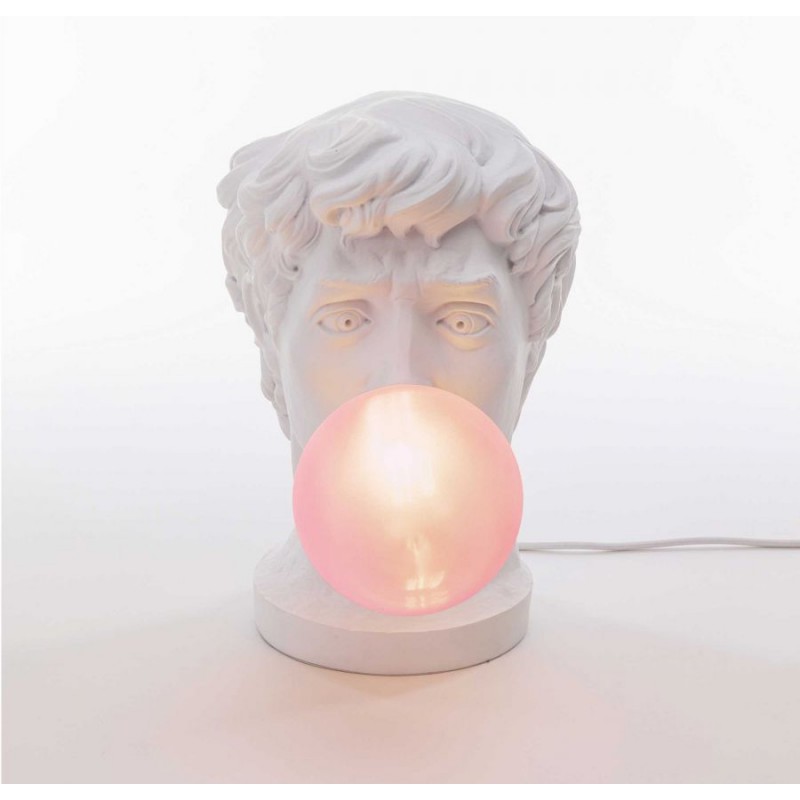 Lampada testa David bubble gum Wonder lamp
