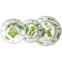 Set 3 piatti tavola scomposta verde