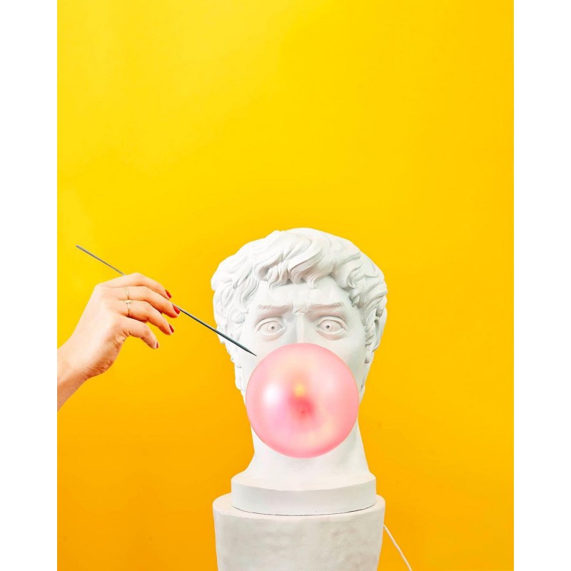Lampada testa bubble gum Wonder lamp
