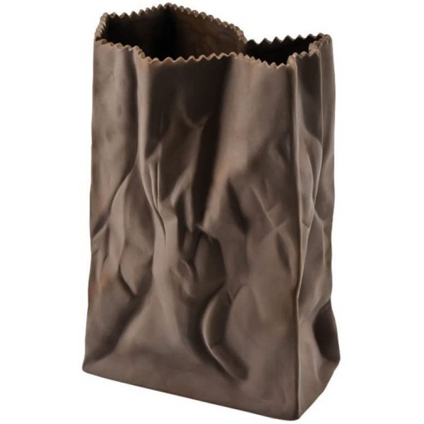 Vaso sacchetto marrone 18cm