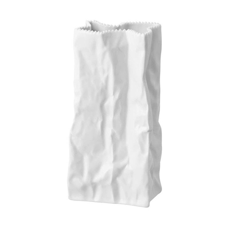 Vaso sacchetto bianco 22cm