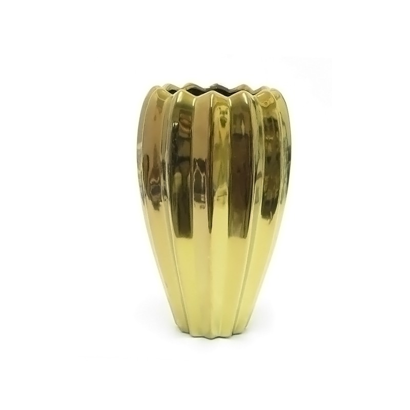 vaso in ceramica oro