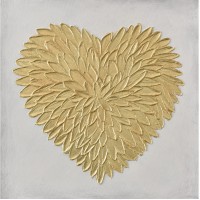 Quadro figurativo petali d'amore 60x60cm