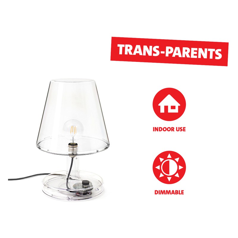 Lampada da tavolo trans-parents transparent