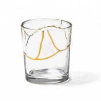 Bicchiere in vetro Kintsugi