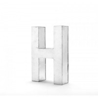 Lettera H in metallo Metalvetica Seletti