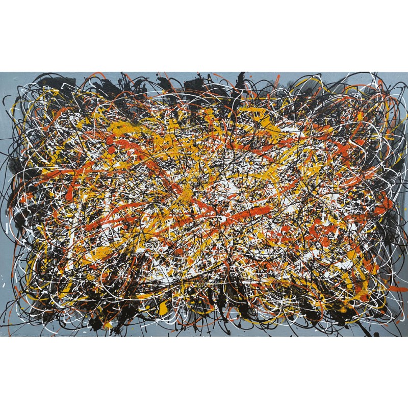 Quadro Omaggio a Pollock 150cm