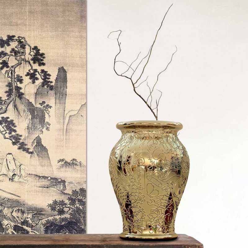 Vaso e portabottiglie Ming Gold