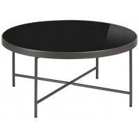 Tavolino tondo grande nero